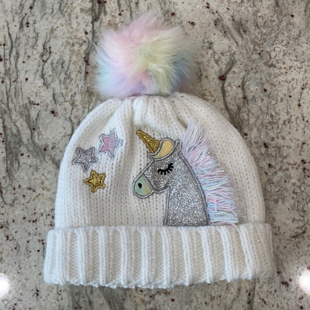 The Children’s Place Unicorn Beanie  S  12-24M
